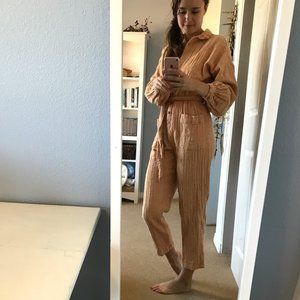 Free People Peach Jumpsuit